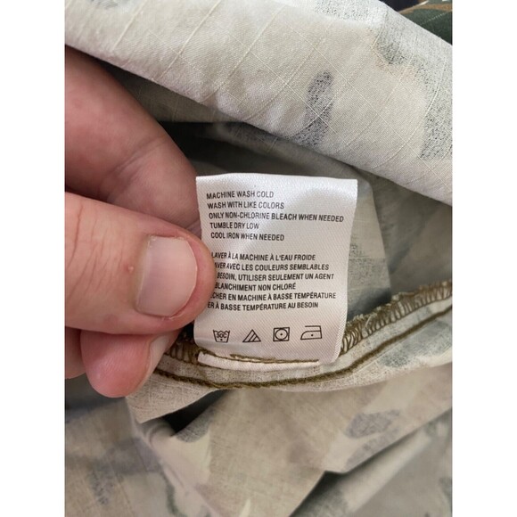 LRG Wovens Collection Mens Size Large Shirt Green Wolfland Button Down Camo - Picture 16 of 16